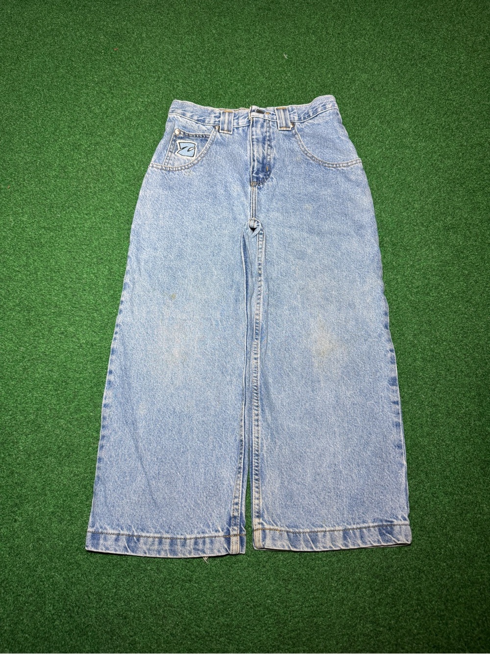 Vintage 90s JNCO Style Baggy Skater Jeans, Pants Zonz Punk Kids (Size 27x22)
